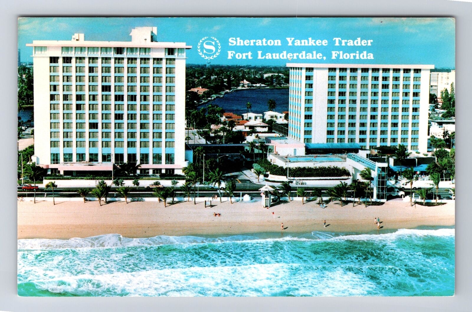Fort Lauderdale FL- Florida, Sheraton Yankee Trader, Advertise, Vintage Postcard