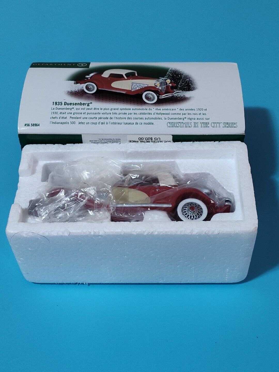 Department 56 Christmas In The City Series 1935 Red Duesenberg 58964 B31