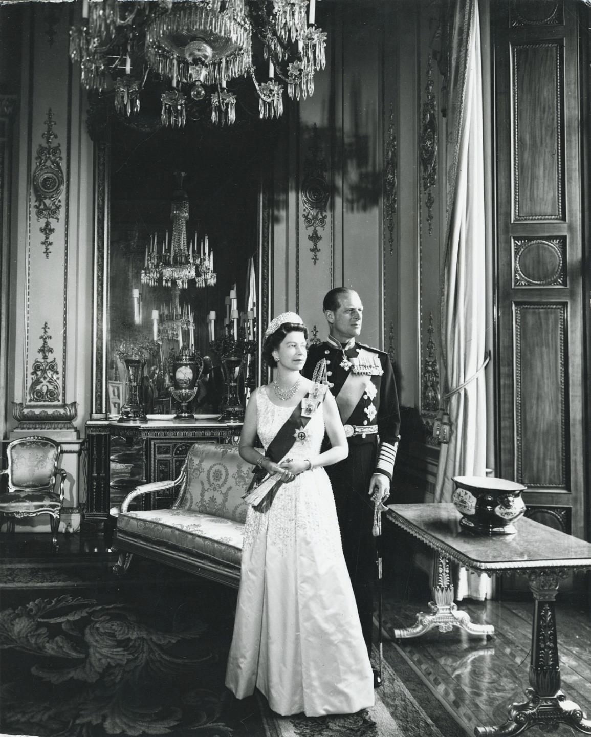 1977 HM The Queen & HRH Prince Philip Photo by YUSUF KARSH