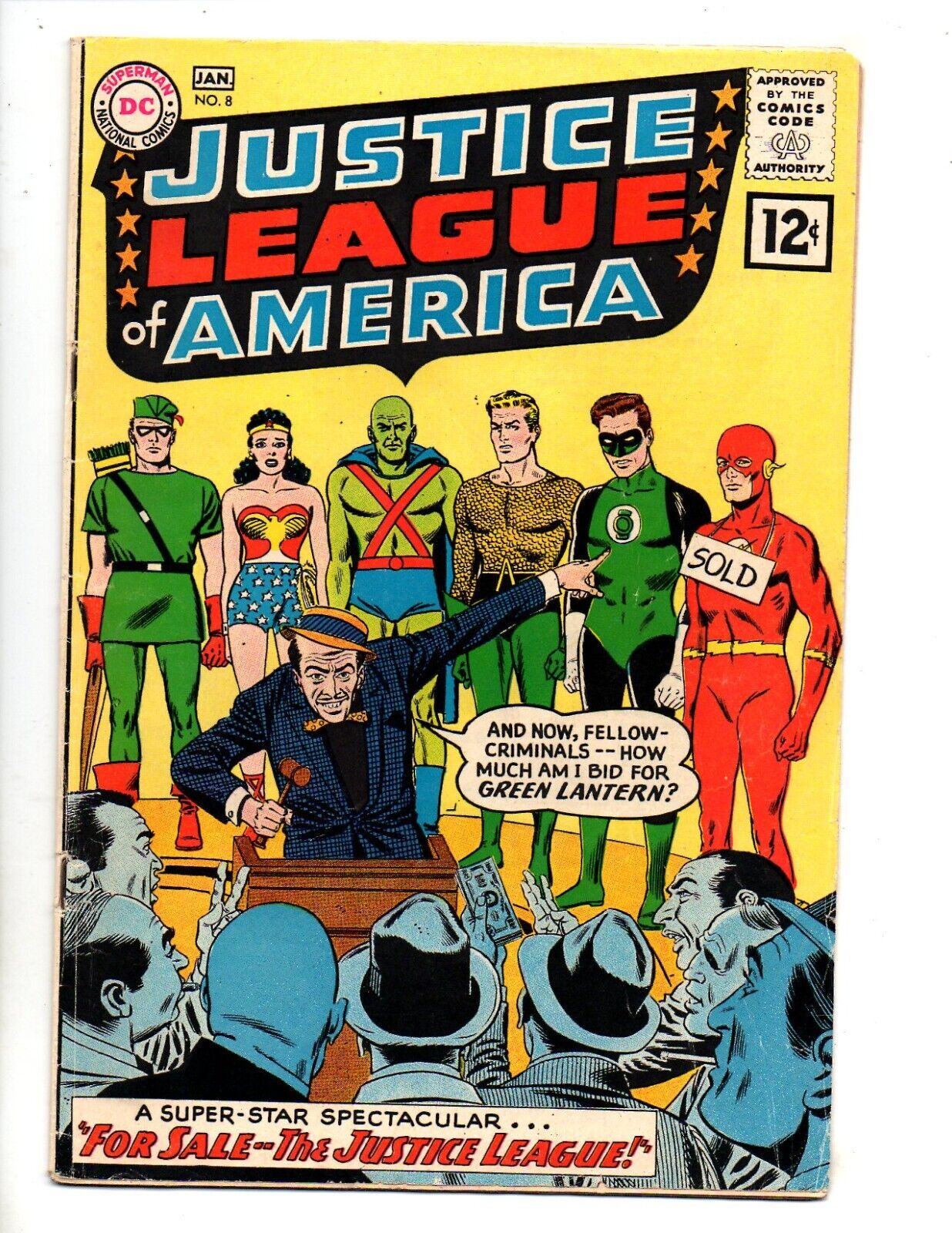 JUSTICE LEAGUE OF AMERICA #8  VG+ 4.5  