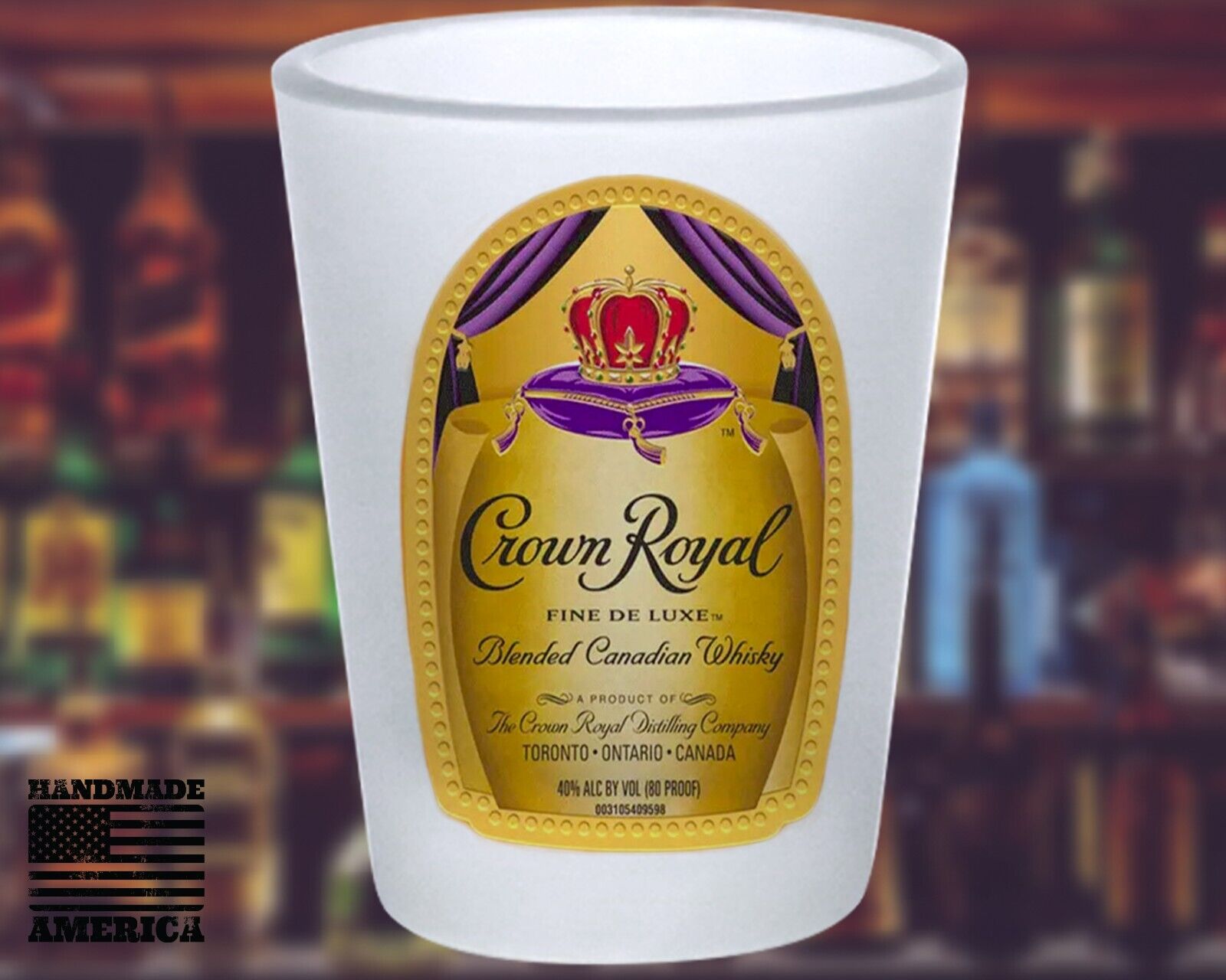 Whiskey Shot Glass - Crown Royal Shot Glass - Frosted Shot Glasses - Whisky Gift