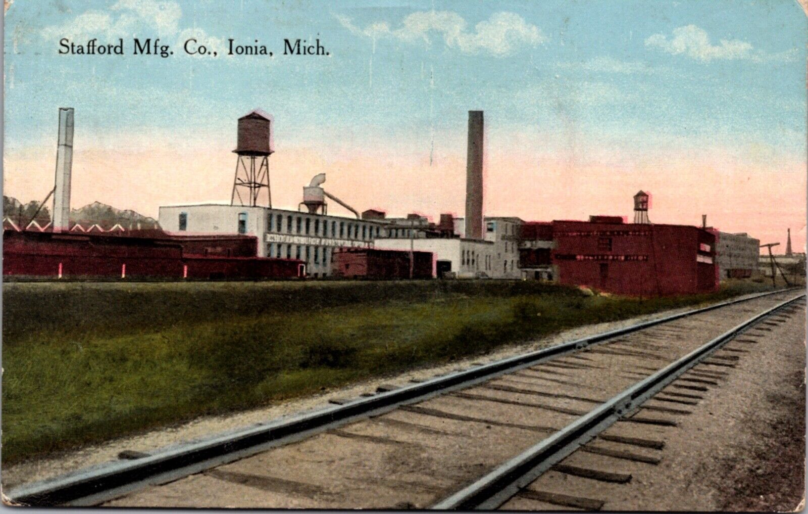 Postcard Stafford Manufacturing Company in Ionia, Michigan