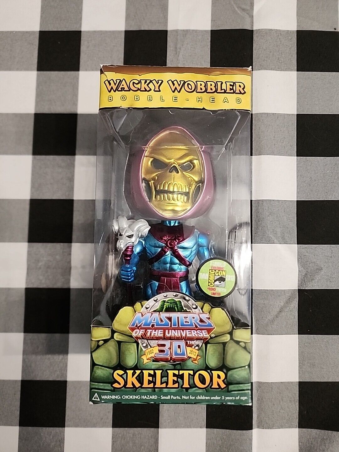 Funko - Wacky Wobbler Skeletor Metallic MOTU masters of the universe sdcc 480 pc