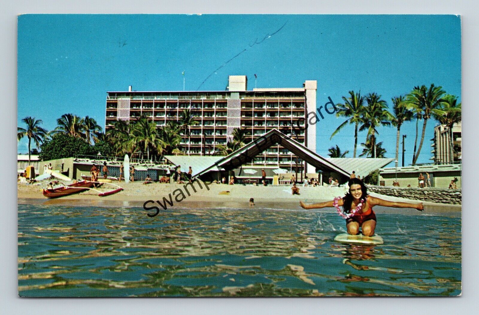 Postcard Waikiki Biltmore Hotel Home Of Hawaiian Hospitality Hawaii