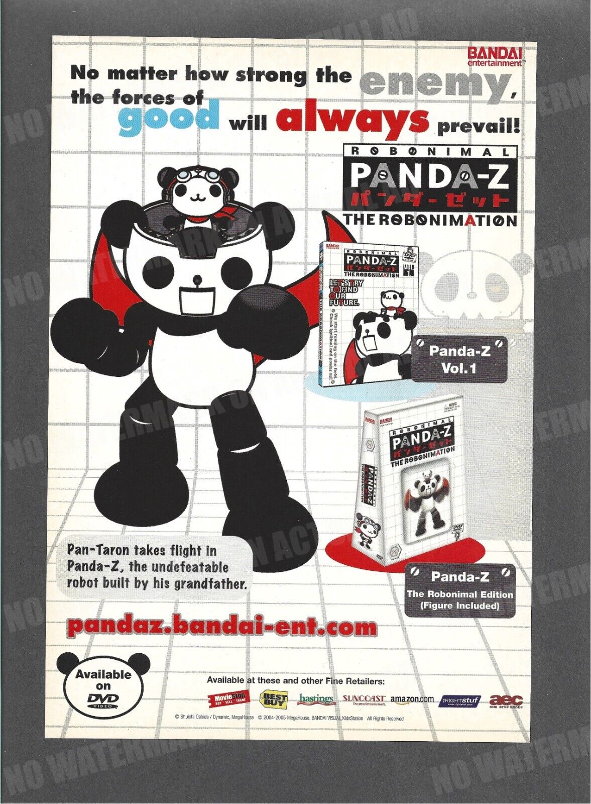 Panda-Z Bandai Ent Trade Print Magazine Ad Anime DVD ADVERT ADVERTISEMENT