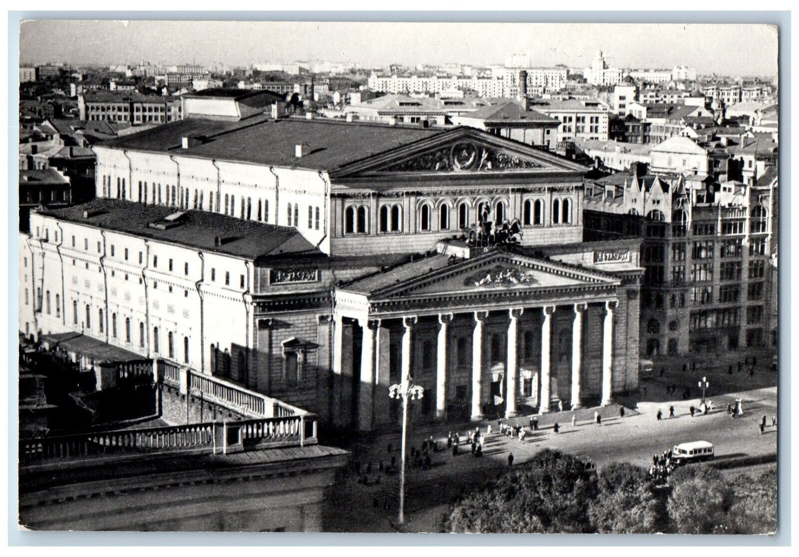 St. Petersburg Russia Postcard Leningrad Council Building 1960 RPPC Photo