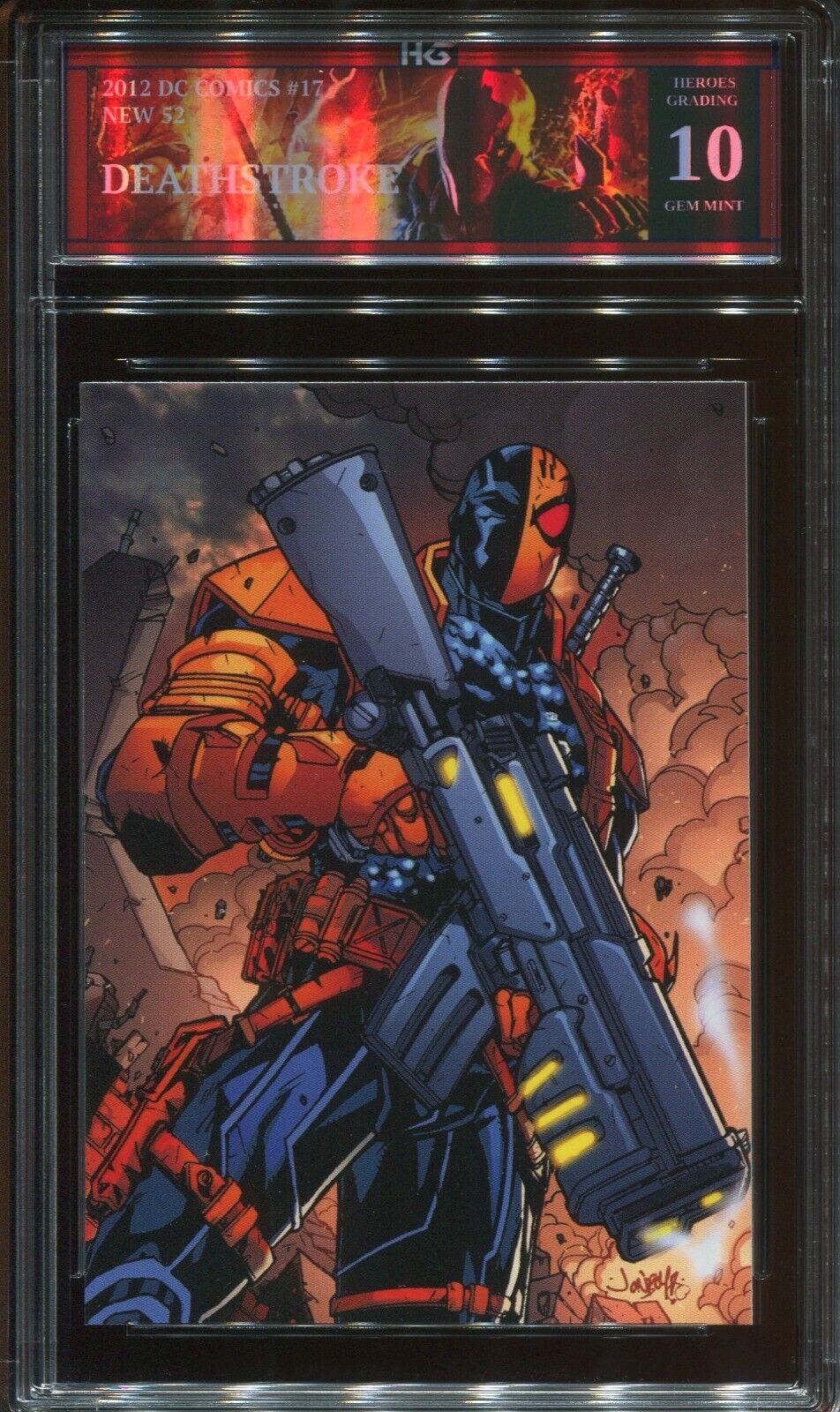 2012 CRYPTOZOIC DC COMICS THE NEW 52 DEATHSTROKE #17 HEROES GRADING GEM MINT 10