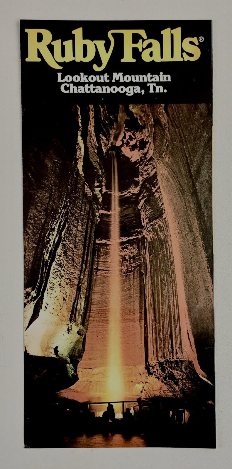 1970s Ruby Falls Lookout Mountain Chattanooga TN Vintage Travel Brochure Caverns