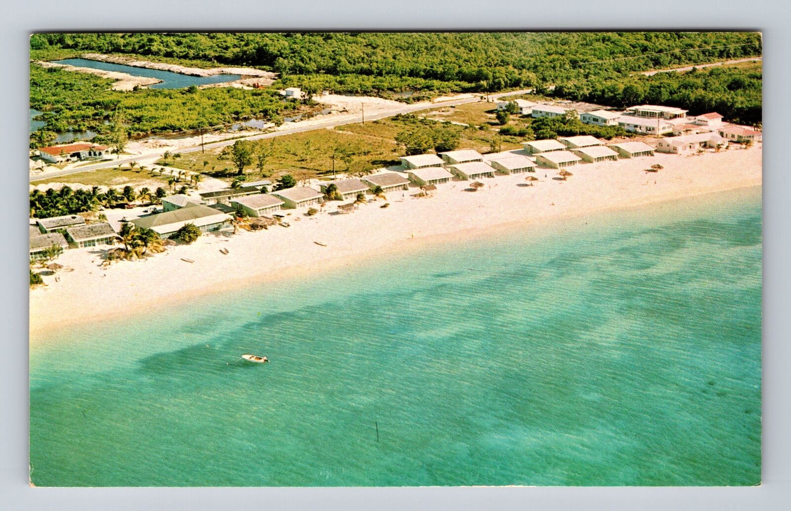 Grand Cayman-British West Indies, Aerial Beach Club Colony, Vintage Postcard