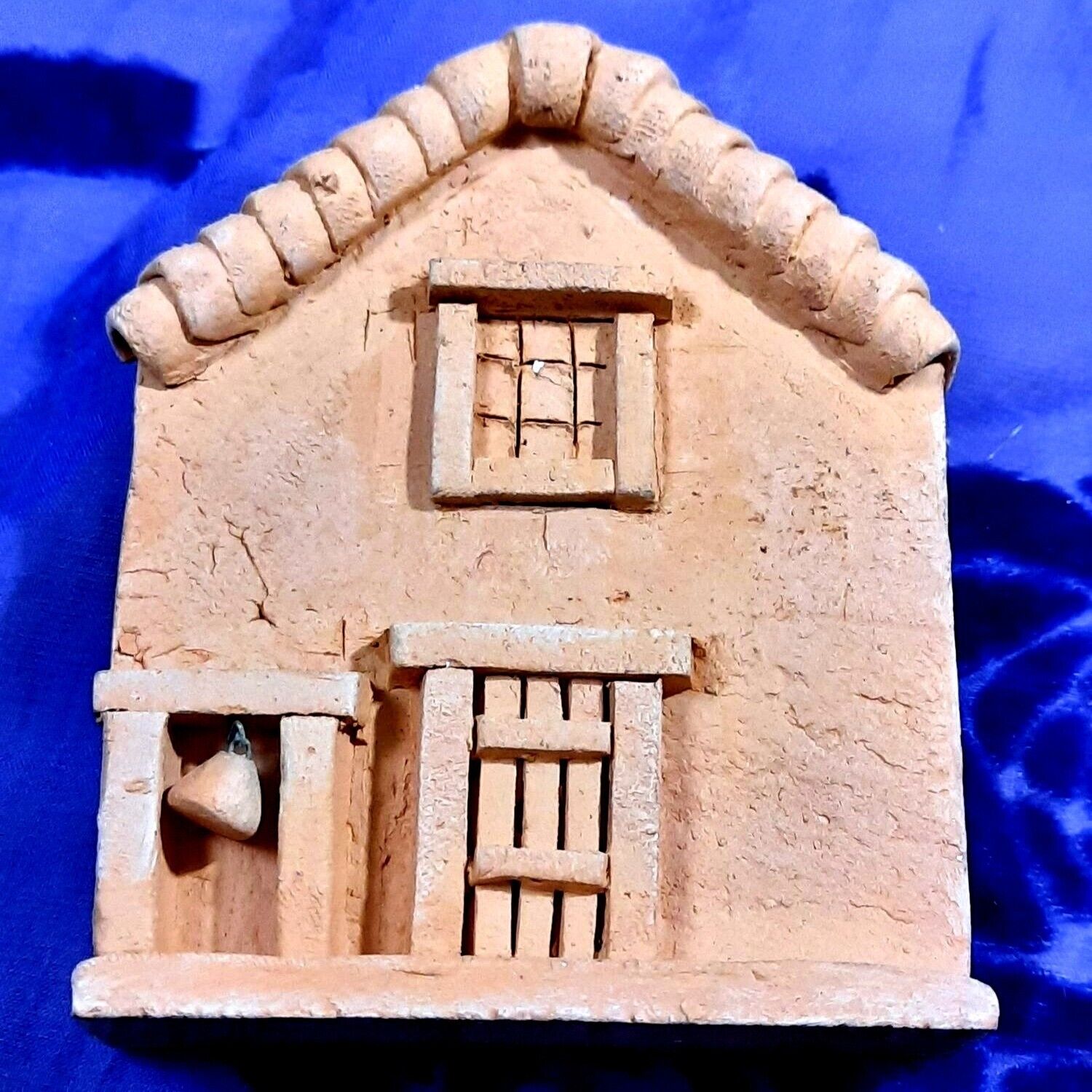 Vintage Linda Wade Miniature Handmade Adobe Solano Mission Signed by the artist