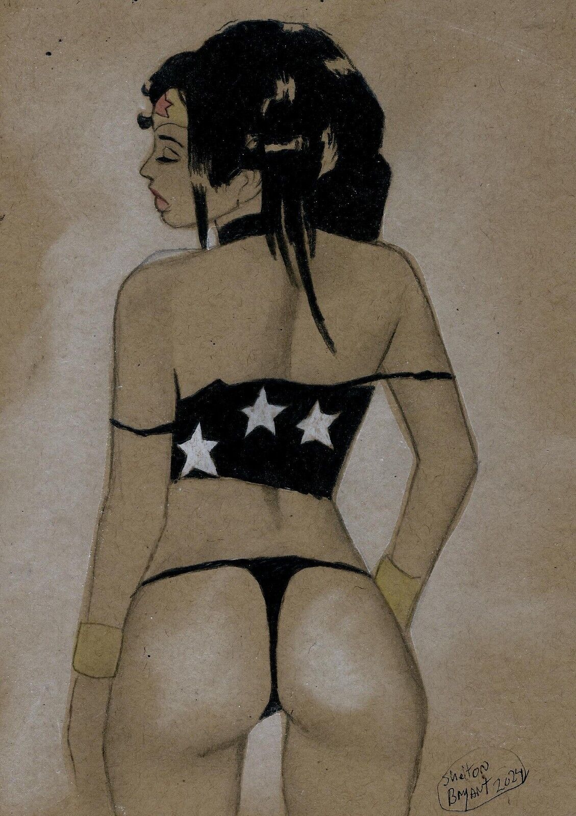 Wonder Woman: Original Art by Shelton Bryant