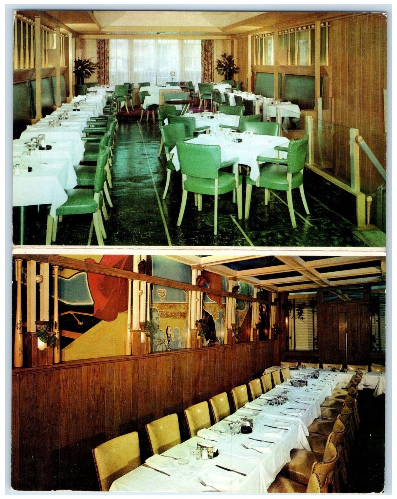 c1960s Al Schacht's Grandstand Dining Room New York City New York NY Postcard