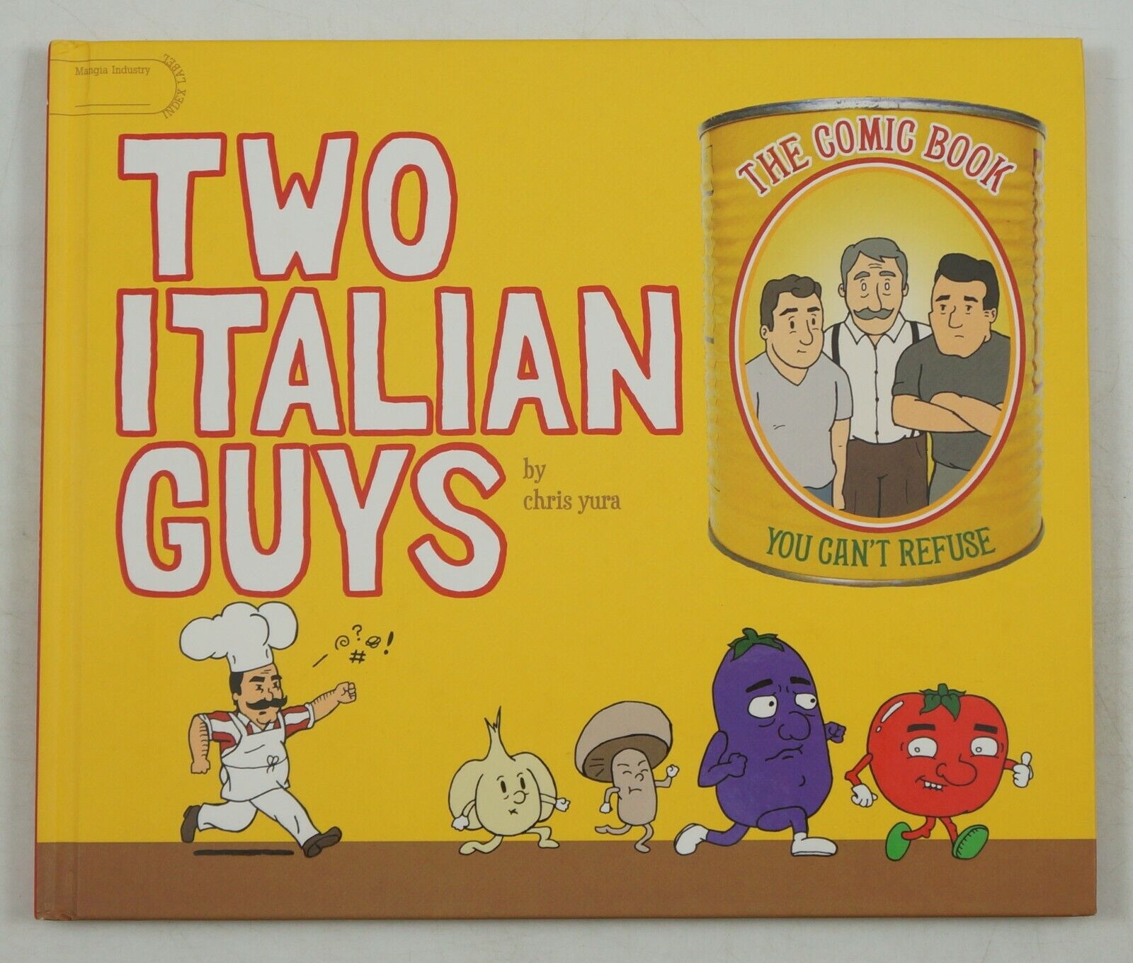 Two Italian Guys GN HC #1 VF/NM signed by Chris Yura - food recipes mangia mafia