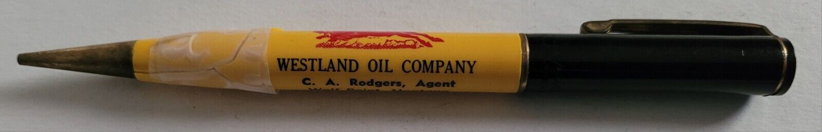 Vintage Westland Oil Company Mechanical Pencil Wolf Point Montana 