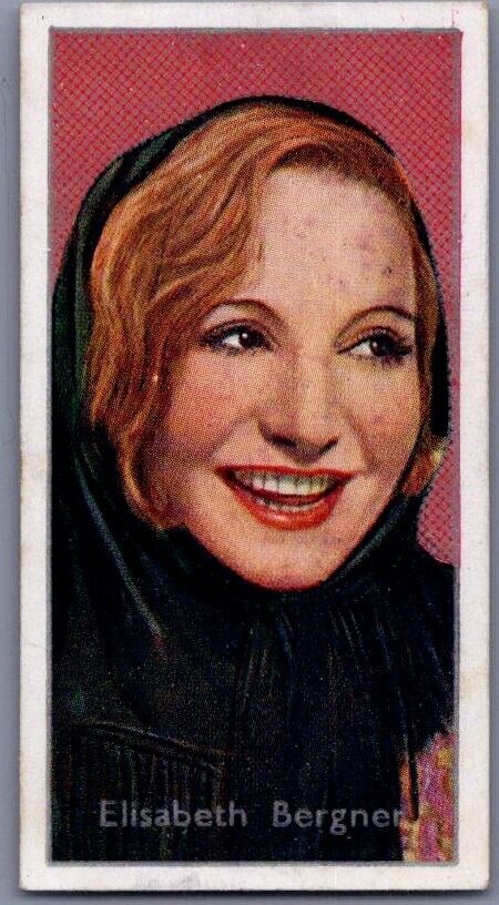 1936 Carreras Film Stars Elisabeth Bergner #12 | Original British Cigarette Card