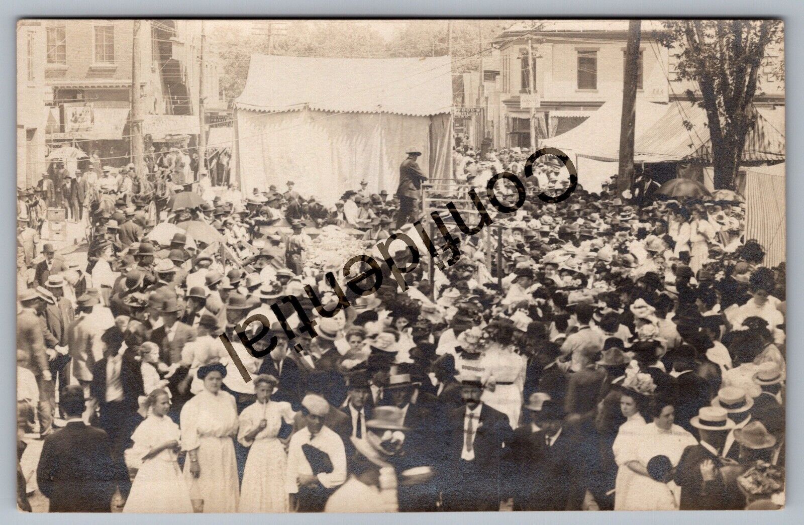 Real Photo Carnvival Week Fish Fry Day At Beardstown IL Illinois RP RPPC G303