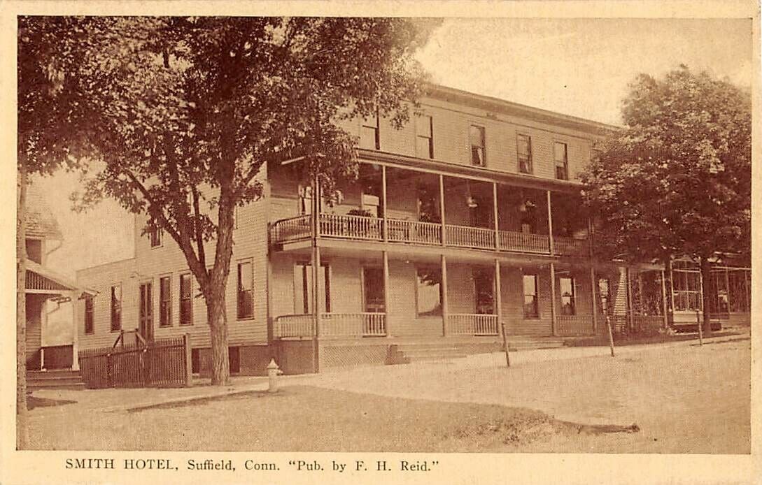 SUFFIELD, CT ~ SMITH HOTEL, REID PUB ~ 1910s