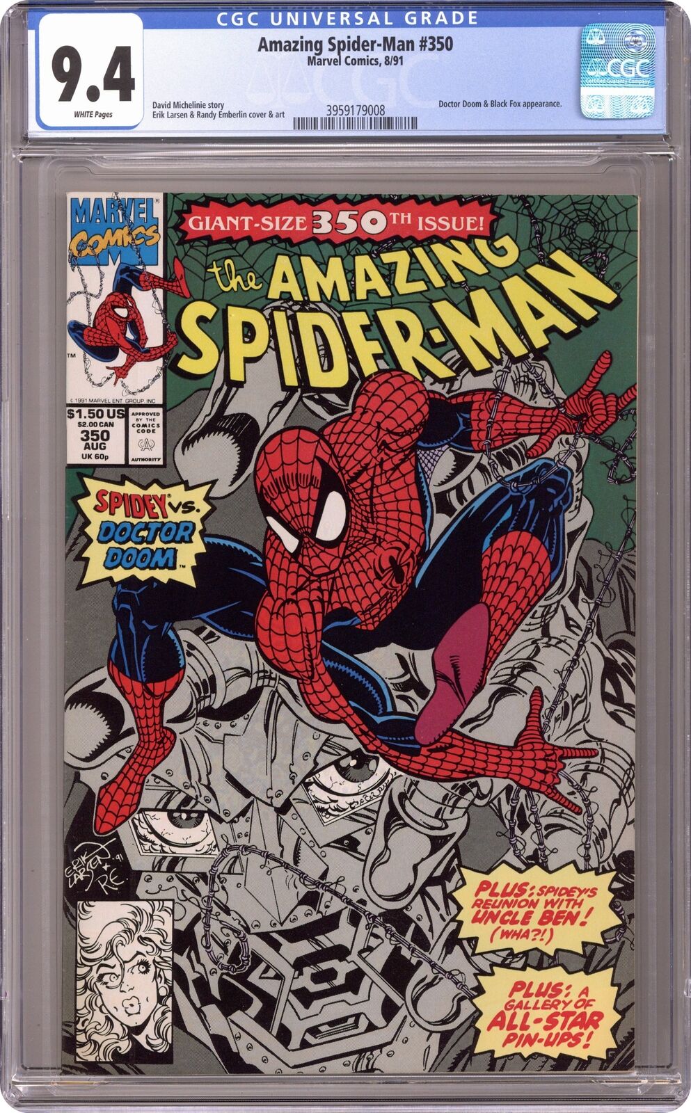 Amazing Spider-Man #350 CGC 9.4 1991 3959179008