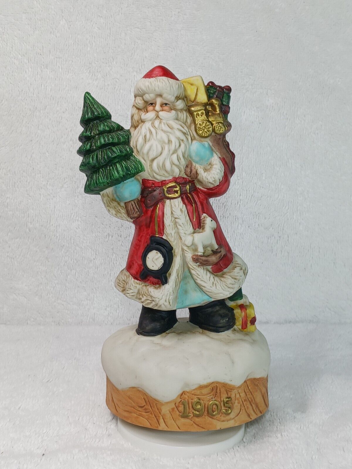 Vintage A Summit Collection Exclusive 1990 Santa Clause Music Box Oh Tannenbaum