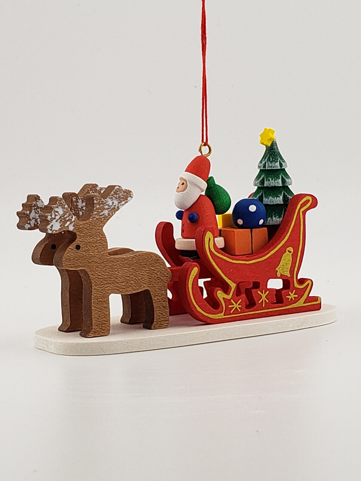 Christian Ulbricht Ornament Santa Claus Sled 10-0636