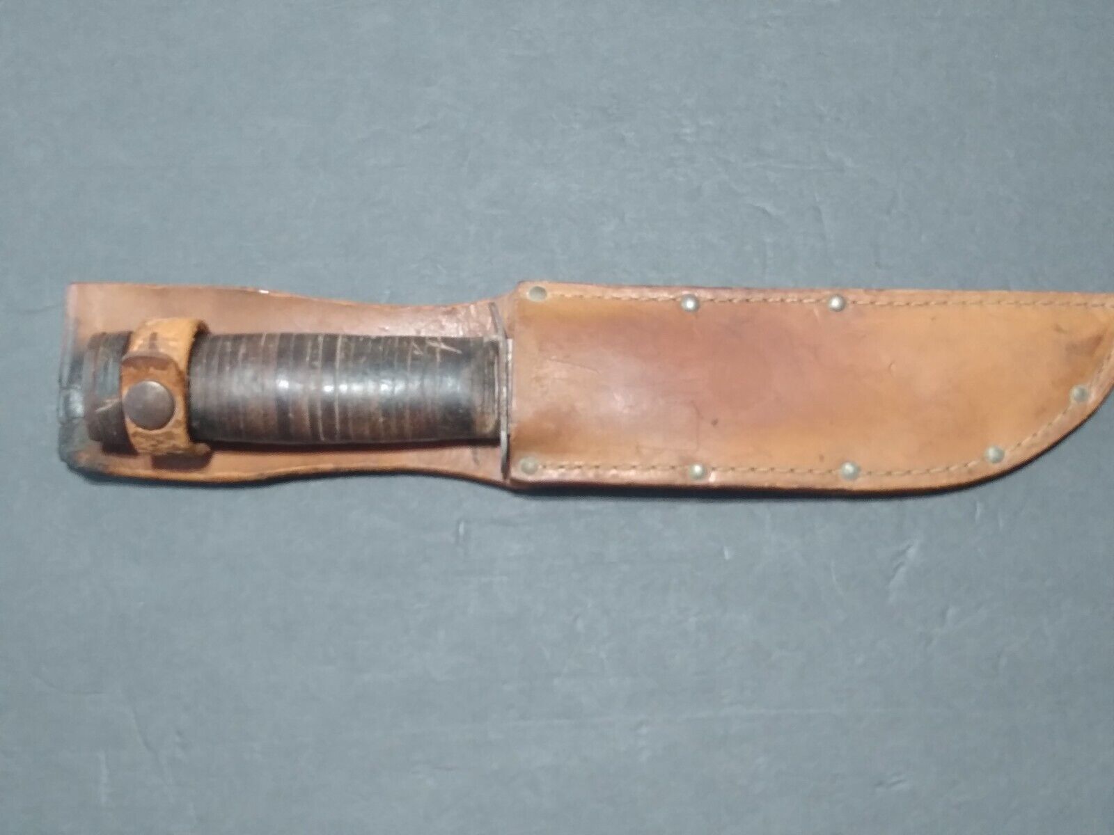 Rare Vintage US ARMY USMC MARINE WWII QUEEN CITY FIGHTING COMBAT KNIFE & SHEATH