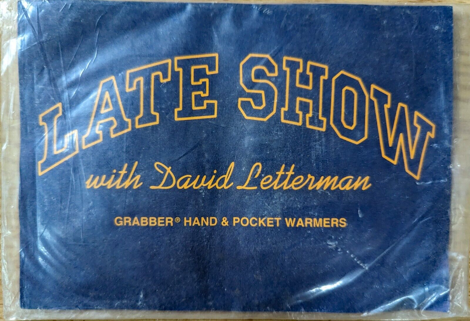 Vintage, rare, Late Night with David Letterman, hand warmer