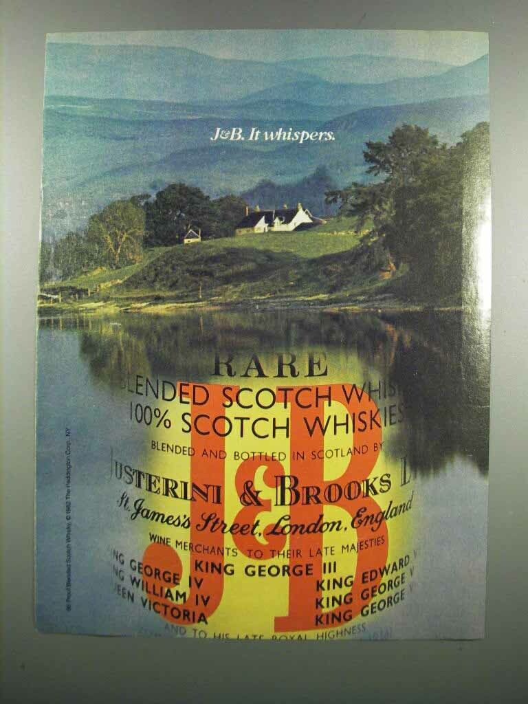 1983 J&B Scotch Ad - It Whispers