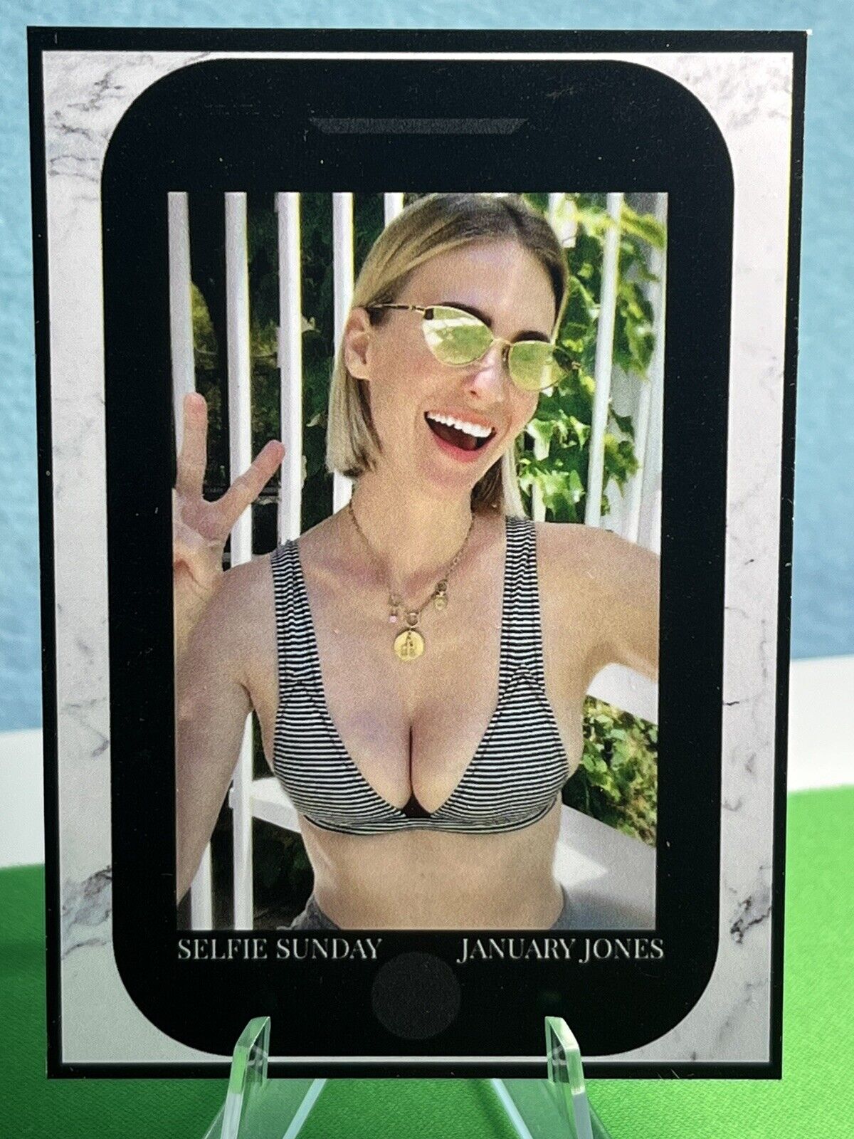 January Jones 2023 Pretty Women Customs Selfie Sunday Card