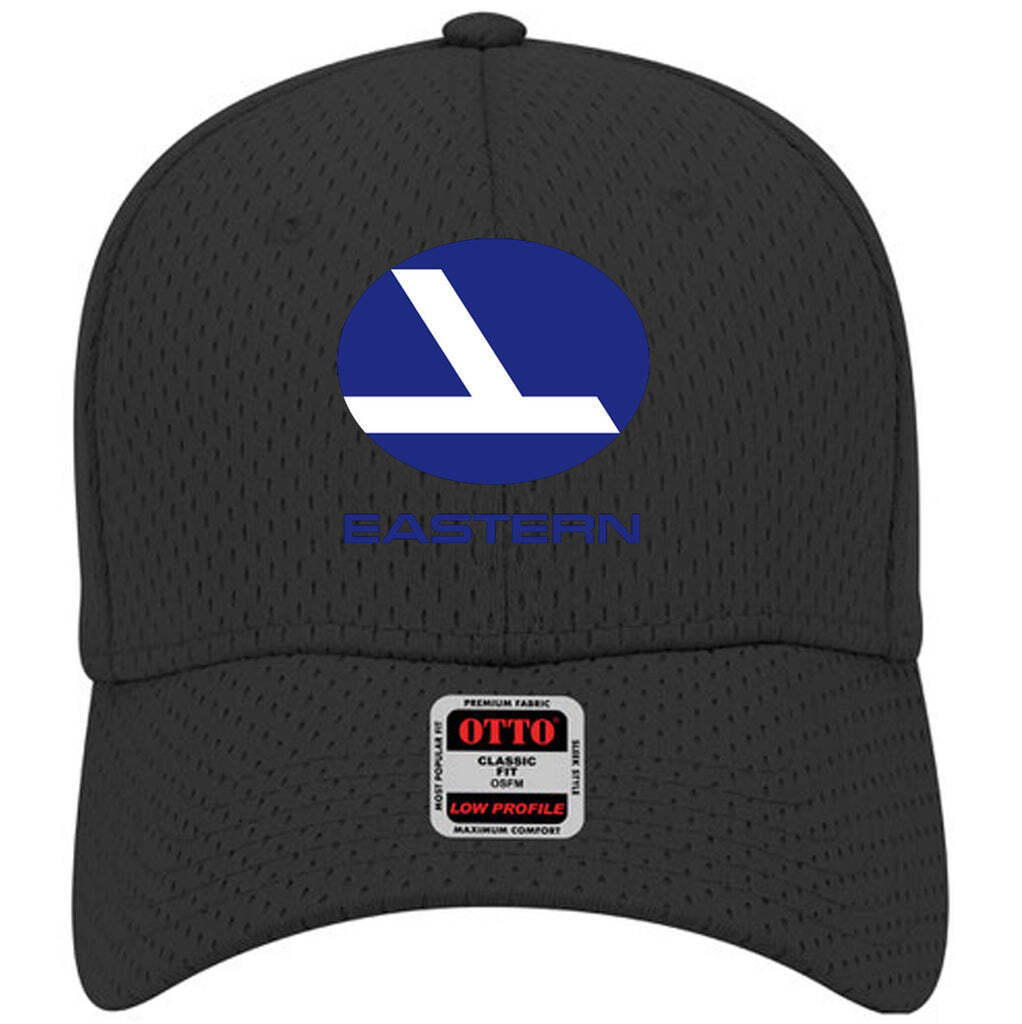 Eastern Airlines 1980\'s Logo Adjustable Black Mesh Golf Baseball Cap Hat New