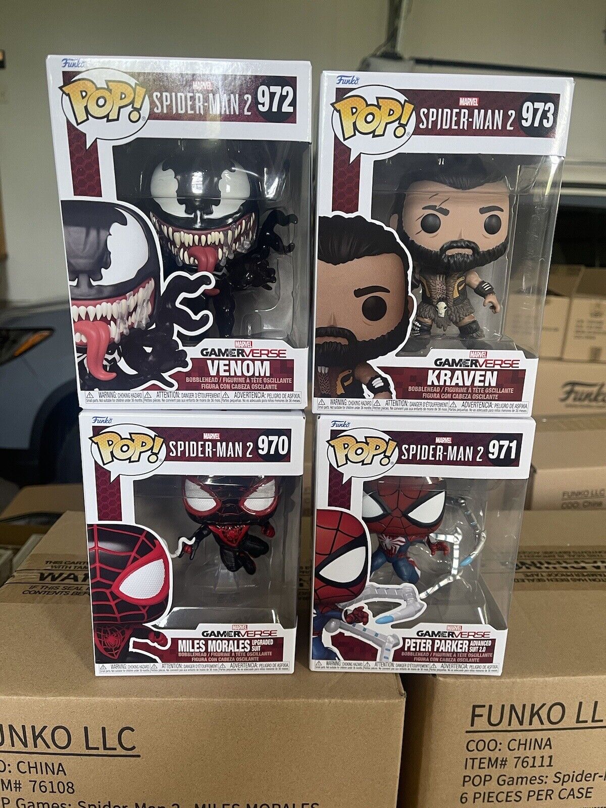 Funko POP Spider-Man 2 Gamerverse Complete Set of 4 - In Stock Ships Now