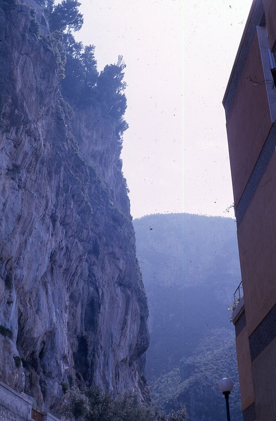 Vintage 35MM Photograph Slide Mountain Side Pass Landscape Unique View 1964