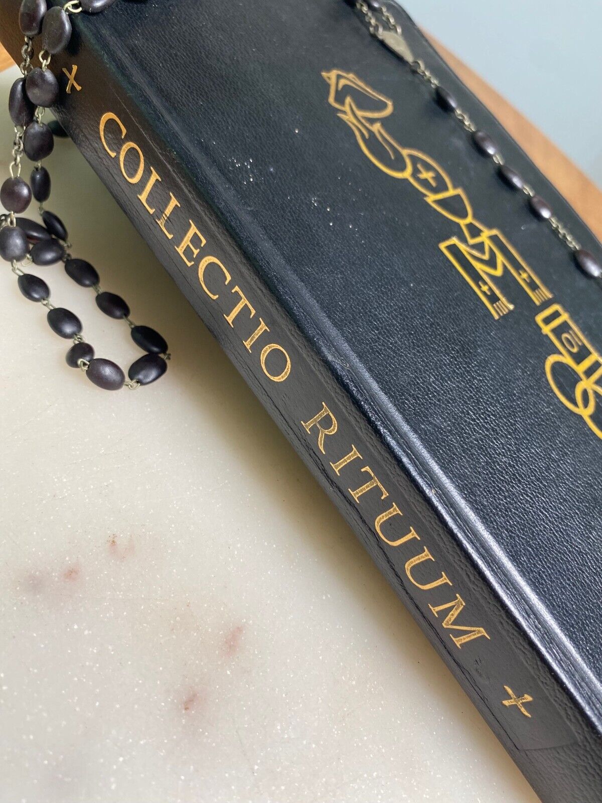 Vintage Catholic Priest book of Rituals & Rosary *VERY RARE*