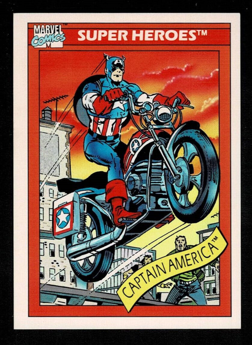 1990 Marvel Universe #31 Captain America\'s Motorcycle | Series 1 | Super Heroes