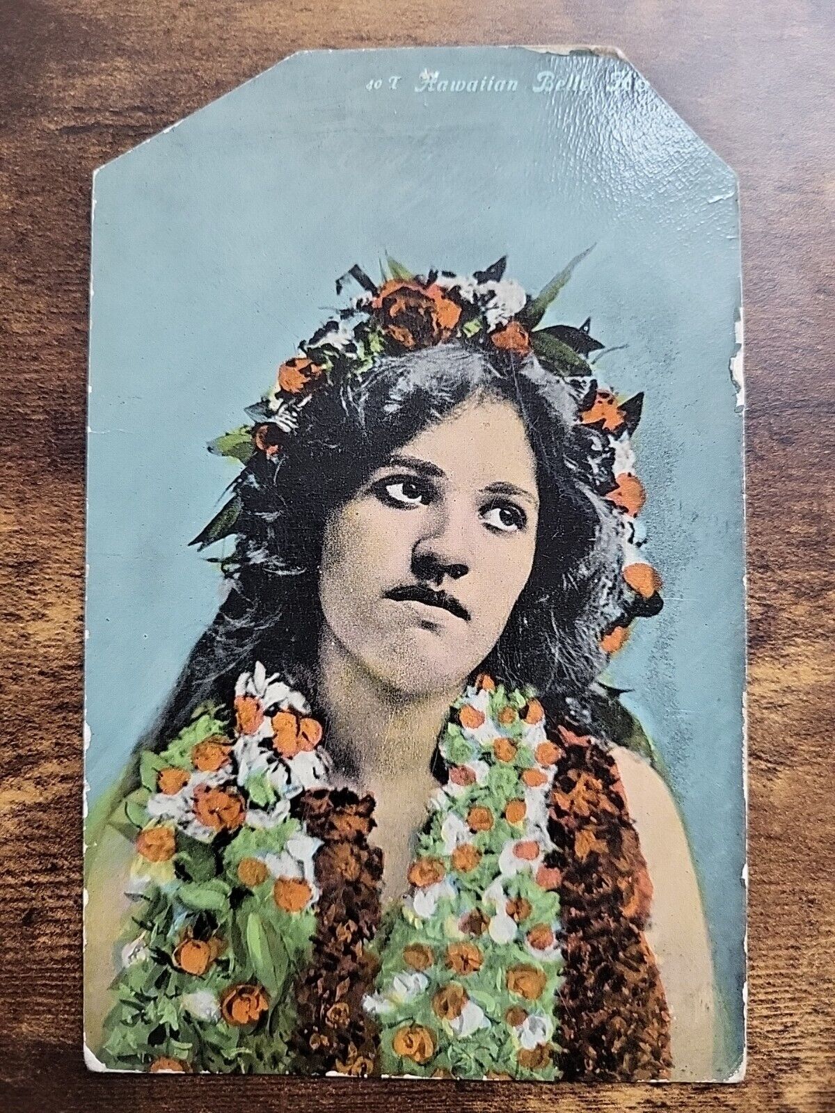 Hawaiian Belle Hula Girl Hawaii South Seas Curio Postcard c1905