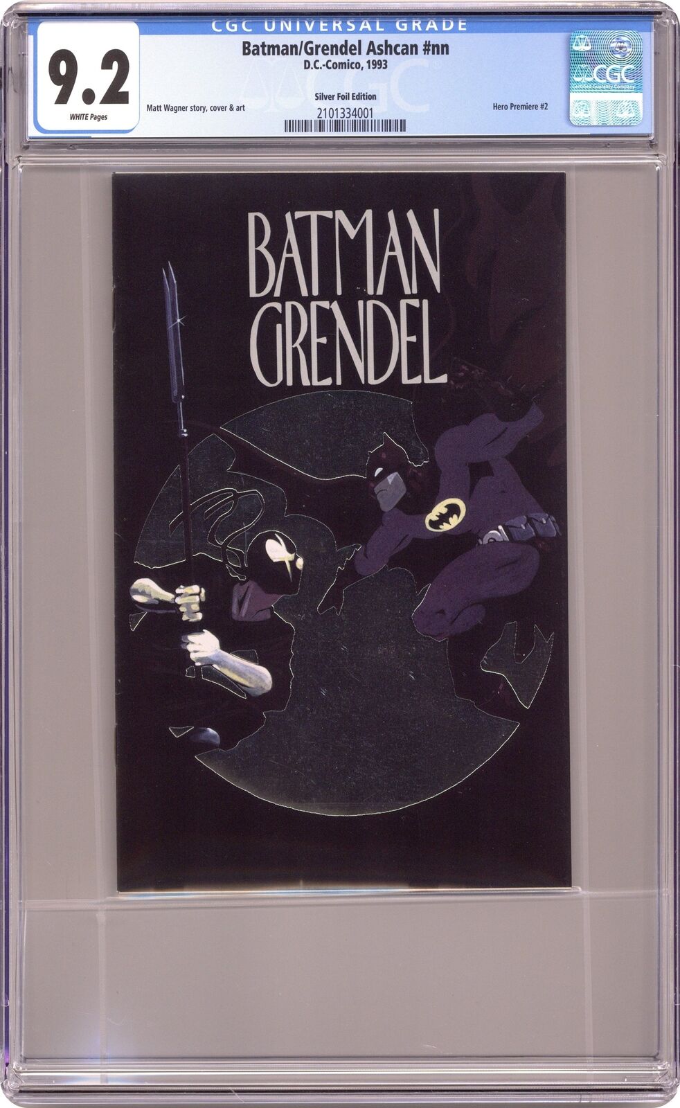 Batman Grendel Ashcan 1PLATINUM CGC 9.2 1993 2101334001