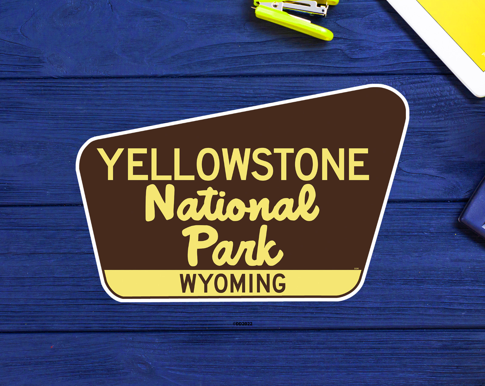Yellowstone National Park Decal Sticker Wyoming 3.75\