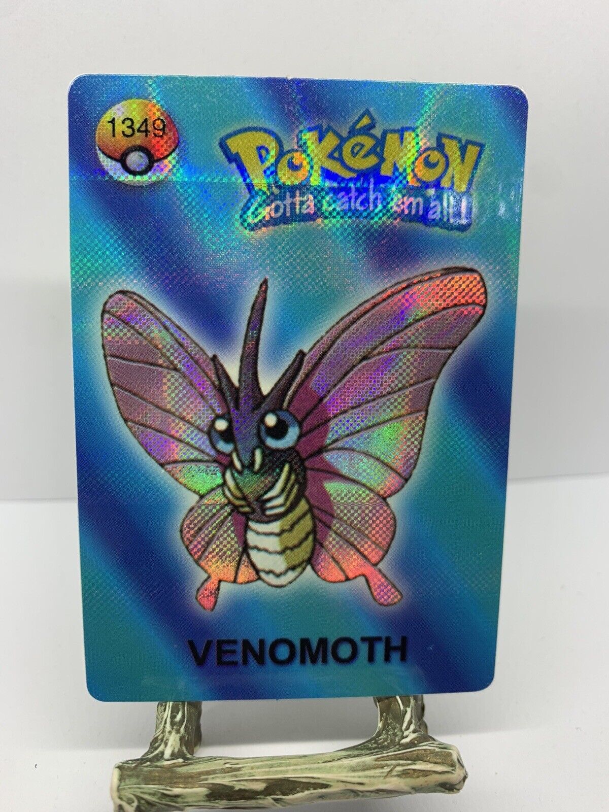 Venomoth 1349 Vintage Pokémon Holo Prism Sticker Card