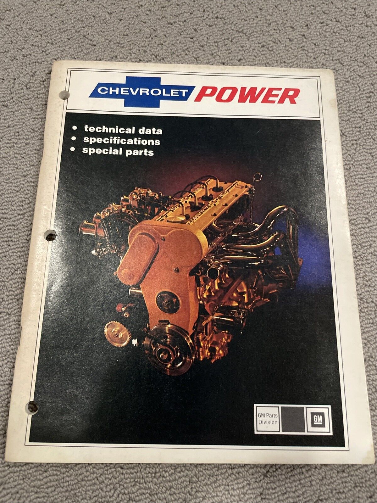1975 CHEVROLET POWER 1st BOOK Technical Data Specs Special Parts MANUAL Service