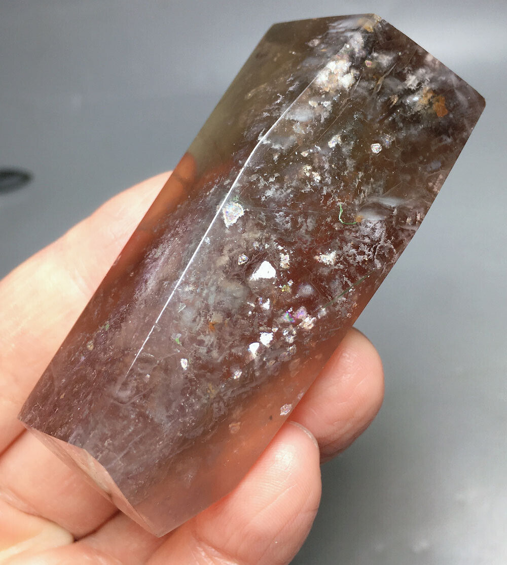 122g Natural Rainbow Fluorite mica freeform Quartz Crystal  healing