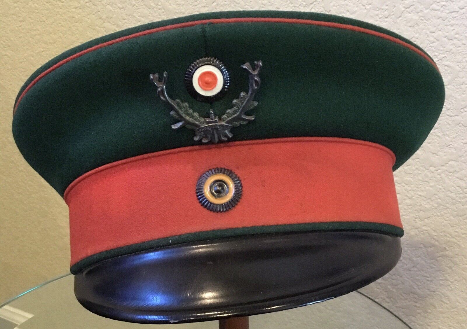 Imperial German,WW 1, Rare, Near Mint Prussian Jaeger Officer’s Visor Cap