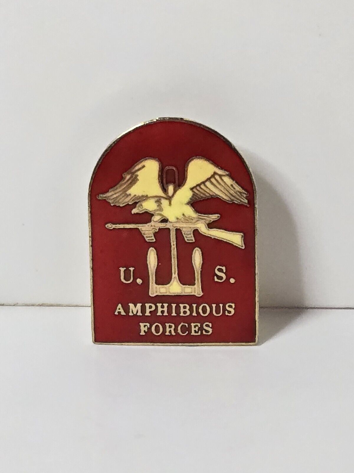 U.S. NAVAL AMPHIBIOUS FORCES 1” PIN NAVY - Hat / Vest Pin