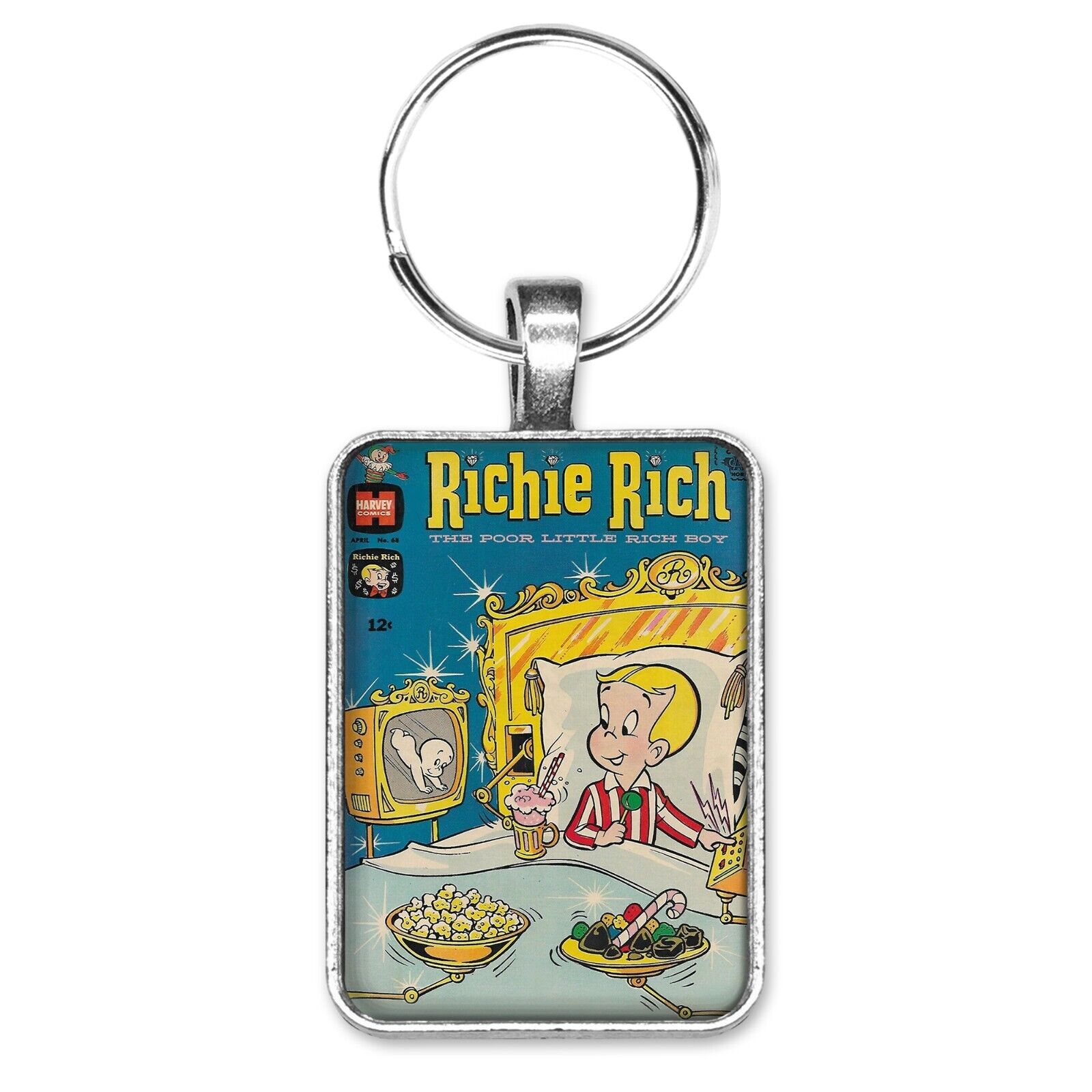 Richie Rich the Poor Little Rich Boy #68 Cover Key Ring or Necklace Harvey Comic