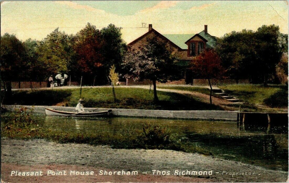 1910. PLEASANT POINT HOUSE. SHOREHAM. POSTCARD DB31