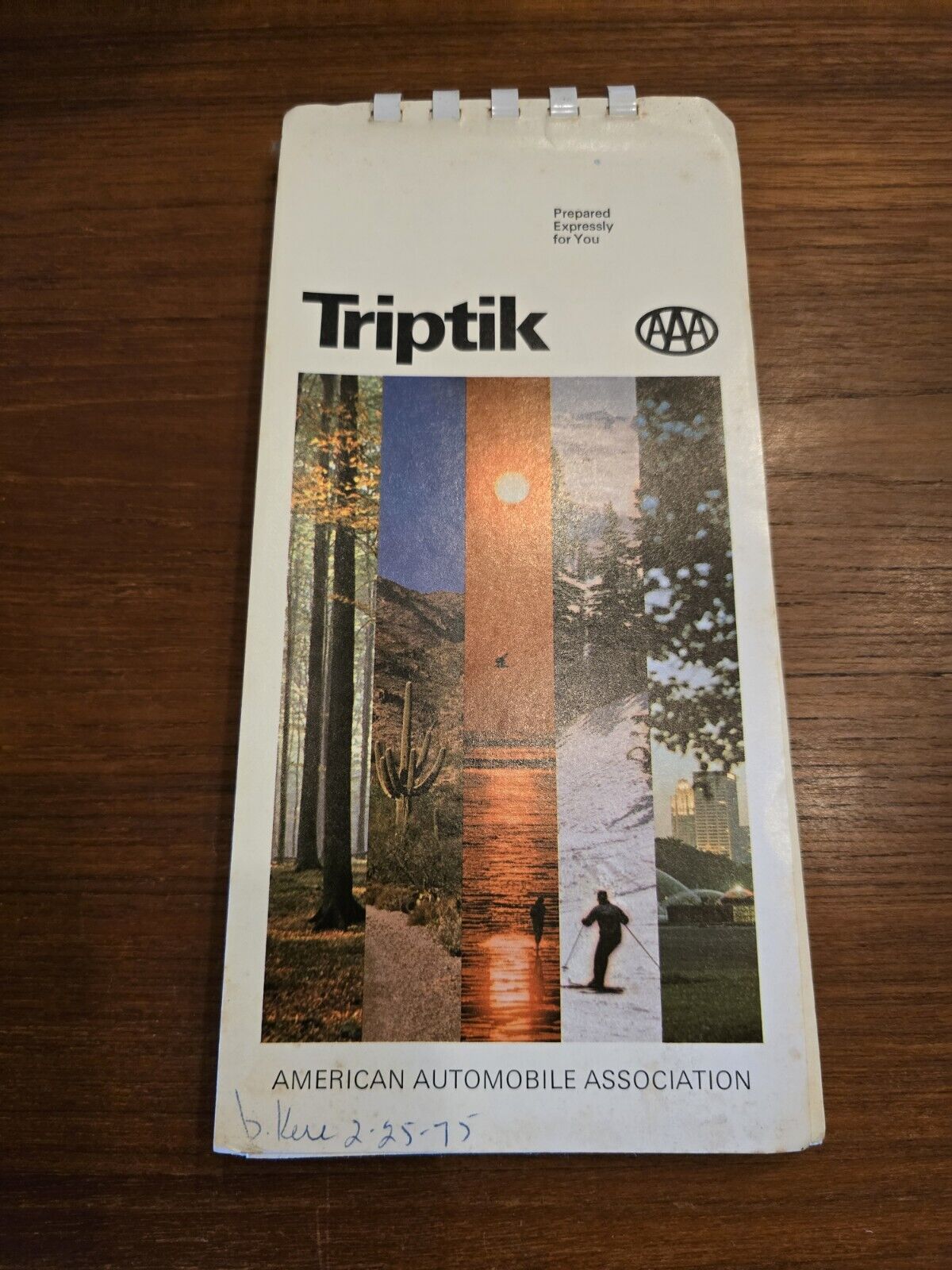 AAA Triptik US Tour 1975 Edition USA Maps Directions Ephemera Oakland-NYC