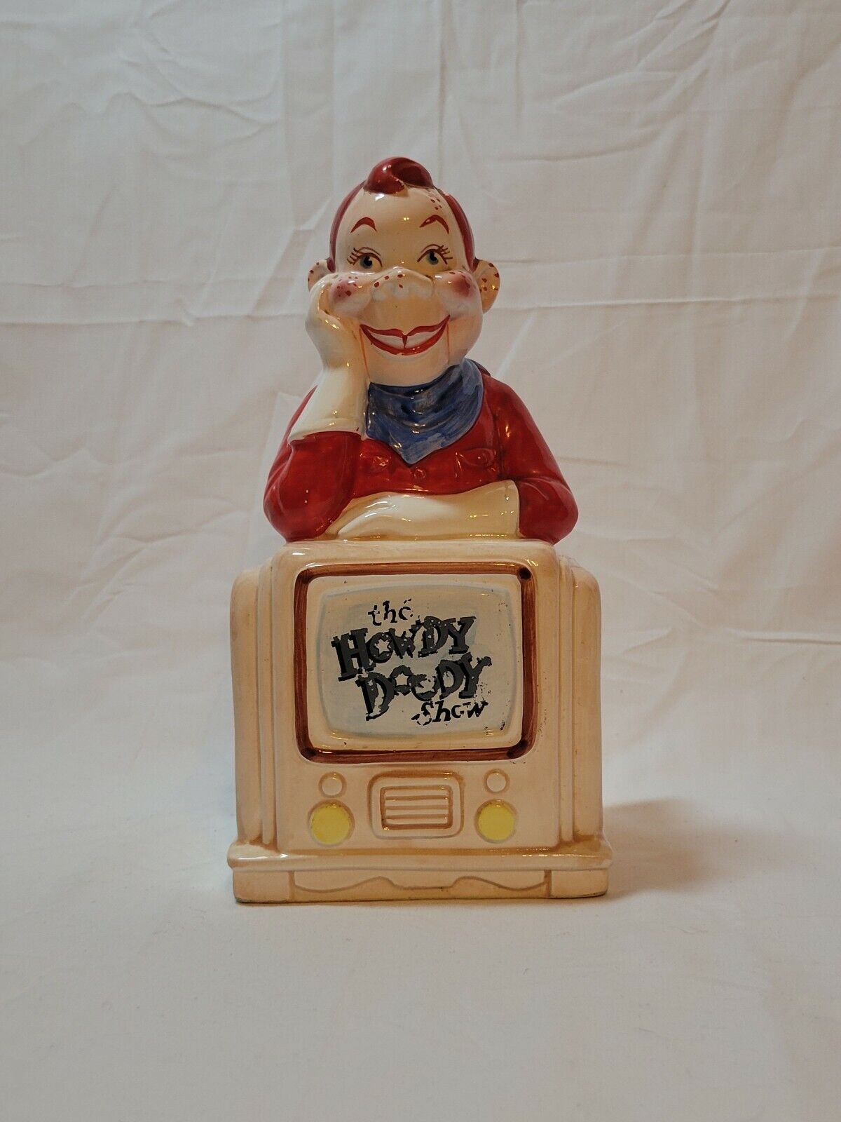THE HOWDY DOODY SHOW Vandor 1980's King Features Character Bank, Used(With Plug)