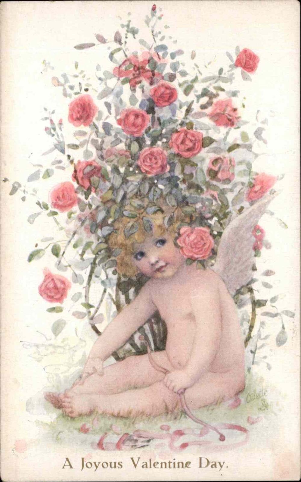 Valentine TUCK Dan Cupid Series 234 Bare Butt c1910 Postcard #2
