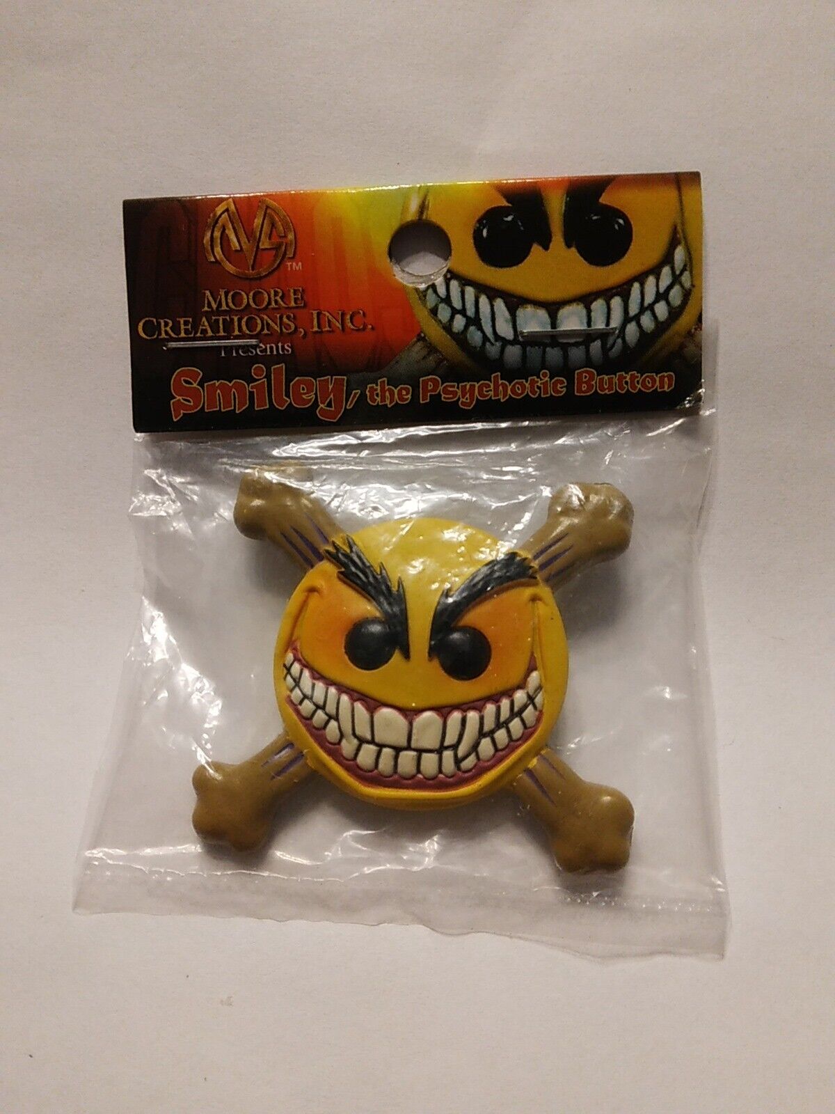 1998 MISB Smiley The Psychotic Button, Chaos Comics, from Evil Ernie/Lady Death