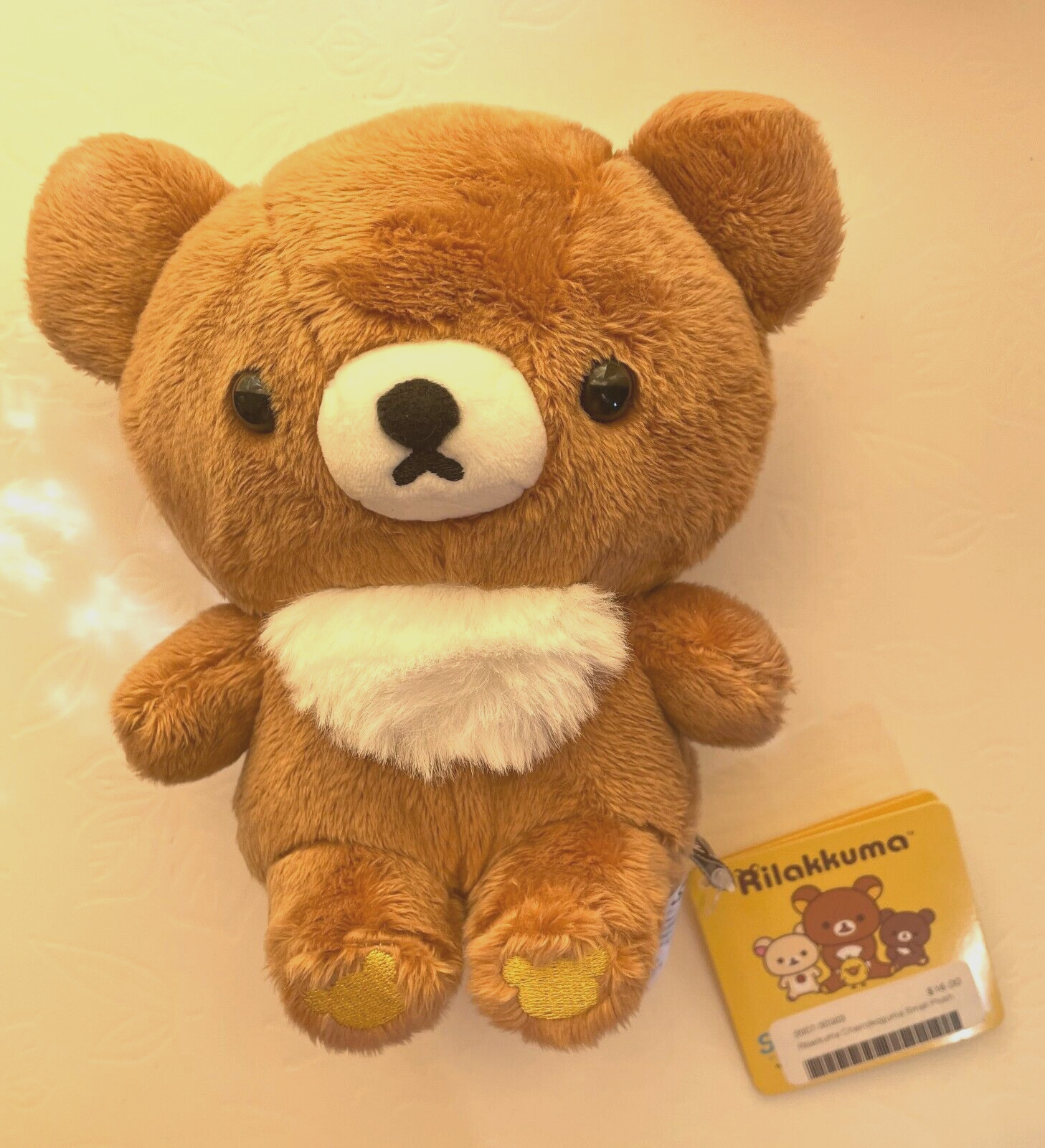 New Rilakkuma Japanese Small Plush Bear 7” Collectible Soft Toy San X NWT