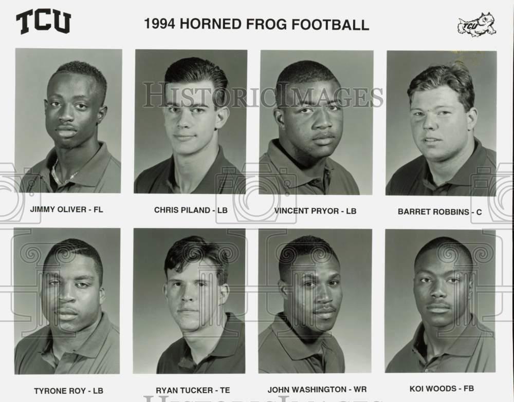 1994 Press Photo Texas Christian University Football Player Headshots