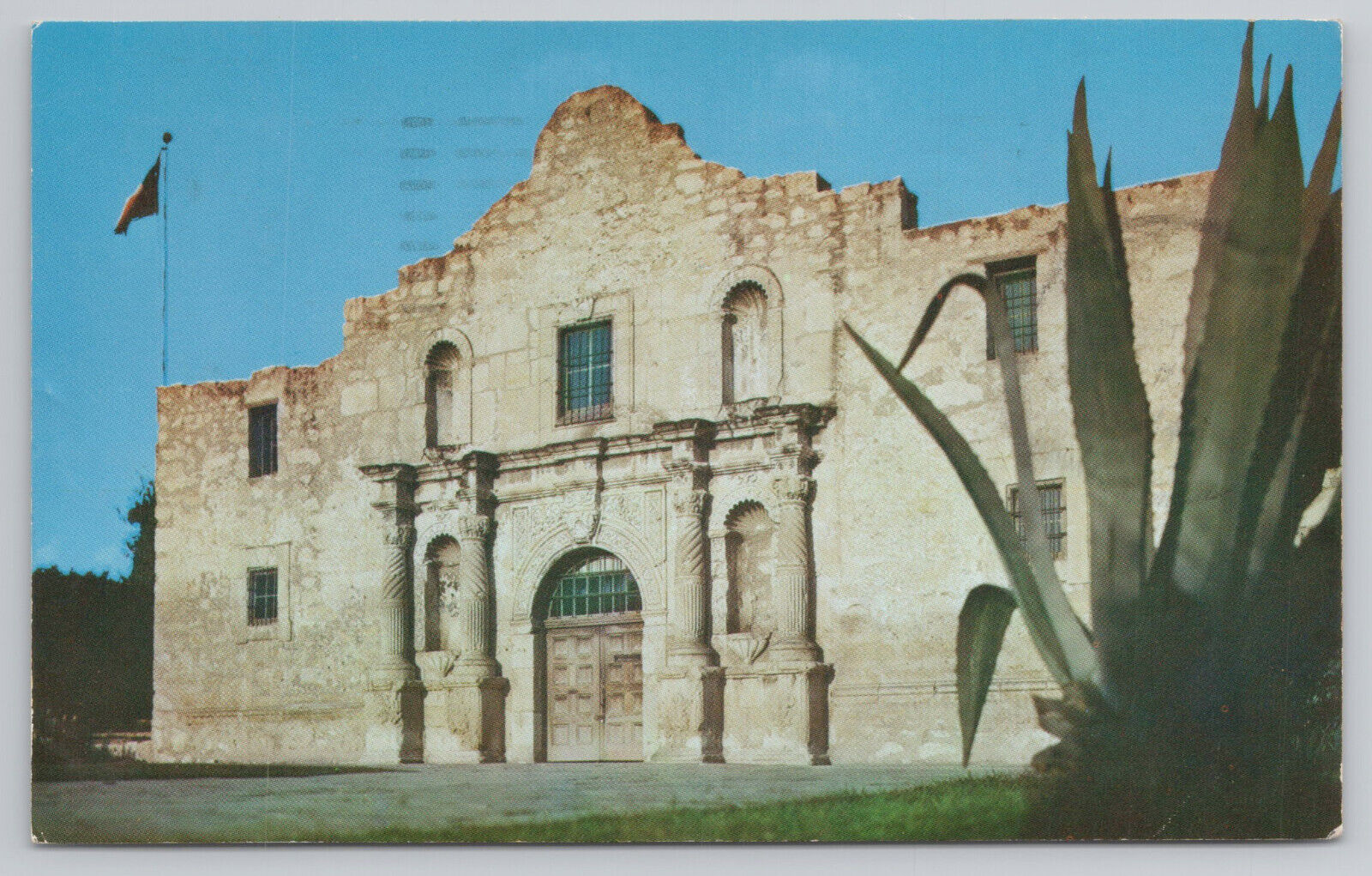 San Antonio Texas The Alamo Mission de Valero TX Postcard Posted 1963